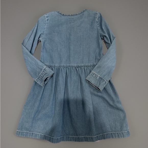 Child of Mine Blue Smocked Long Sleeve Sundress - Picture 4 of 16